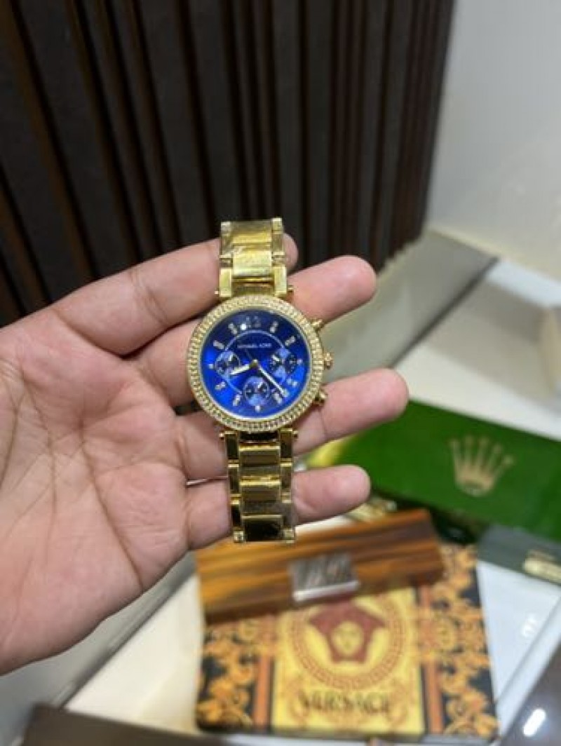 MICHEAL KORS GOLD BLUE