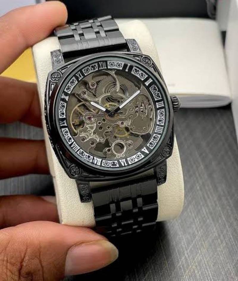 Patek Phillippe Automatic Chain Back Open Black