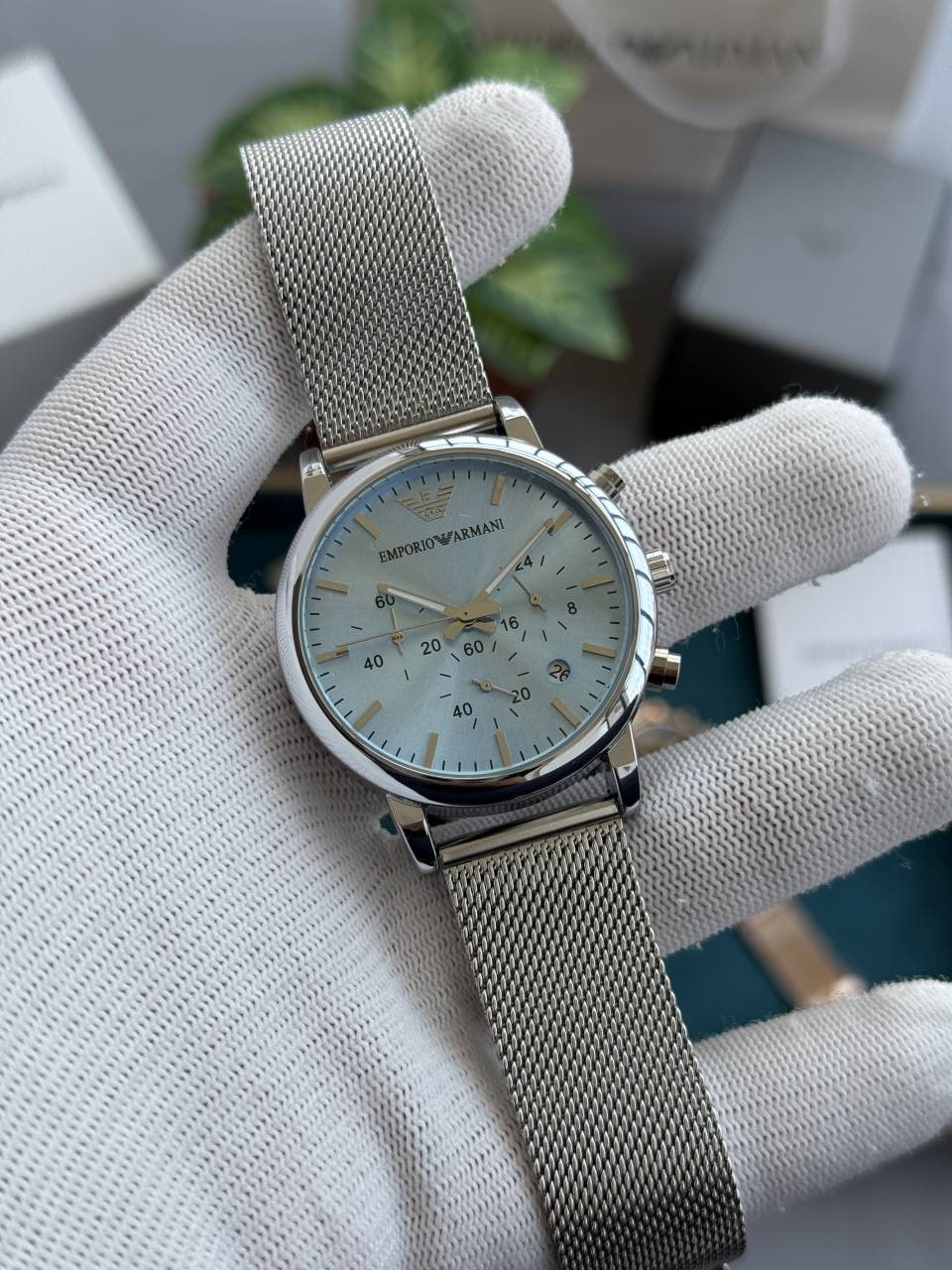 Emporio Arma i Premium All Chronograph Working Aqua Blue W378
