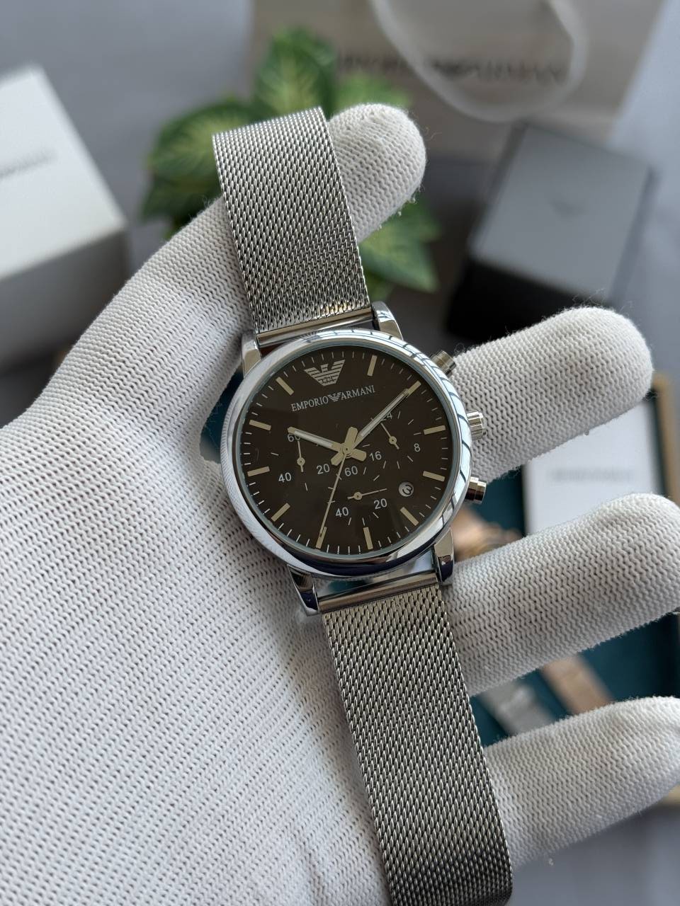Emporio Arma i Premium All Chronograph Working Black Silver W380