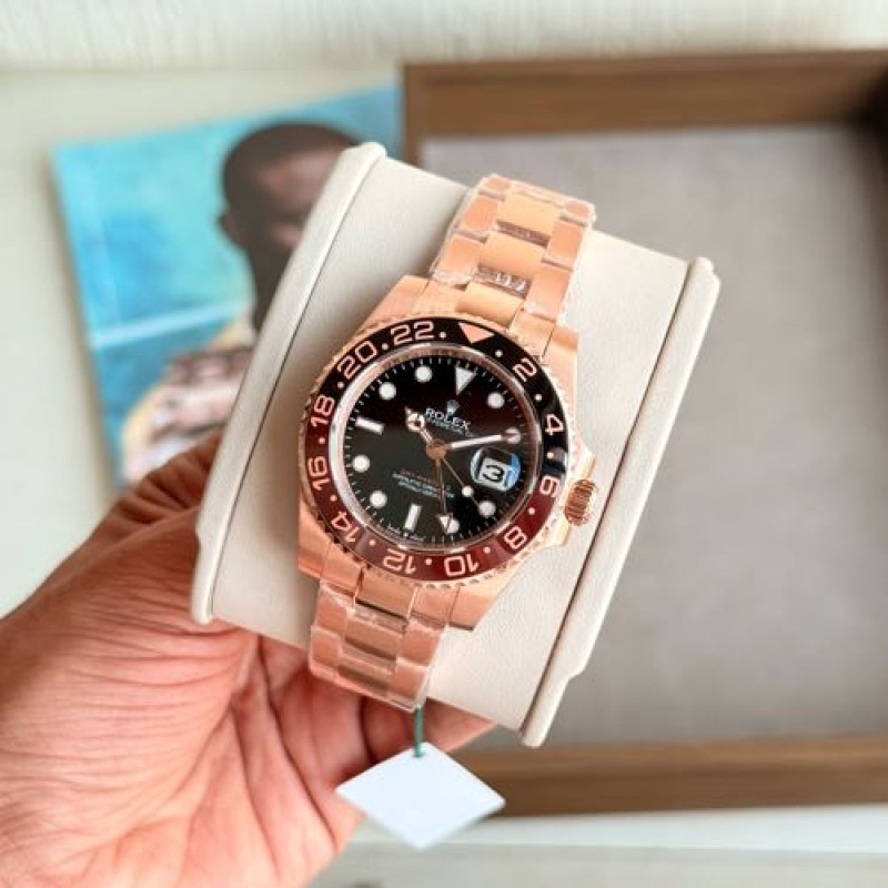 Rollex GMT Master II Semi ETA With Acrylic Box