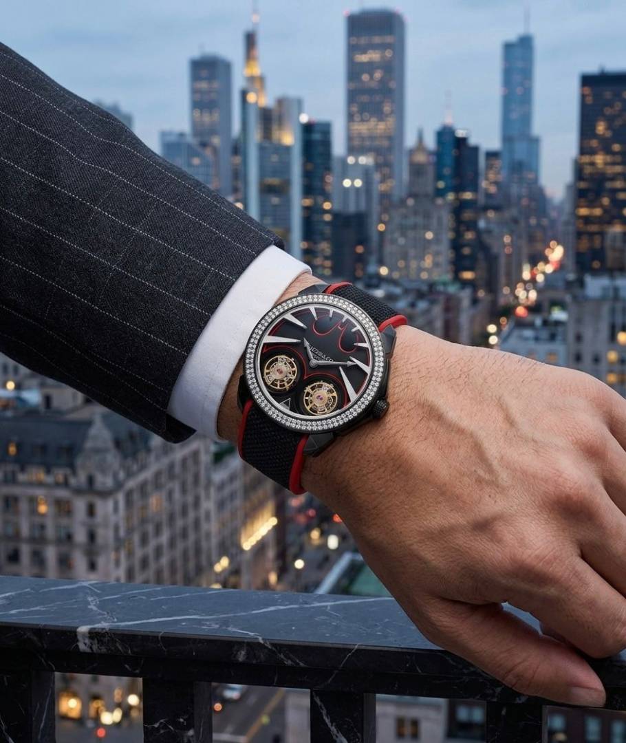 Alternative view of Jacobs & Co Unveils Batman-Inspired Gotham WC 1004