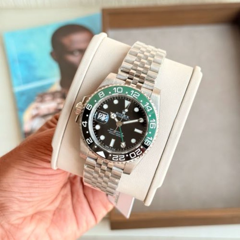 Rollex GMT Master II Semi ETA With Acrylic Box