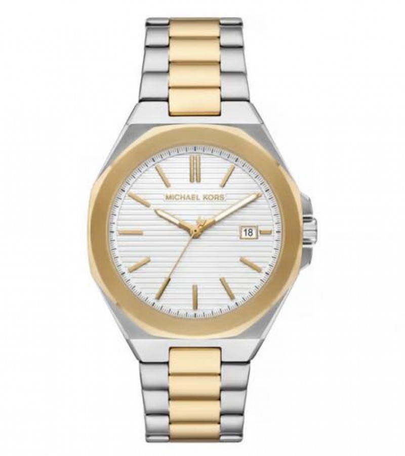 Micheal Kors Callum Silver Gold White Authentic Store Quality