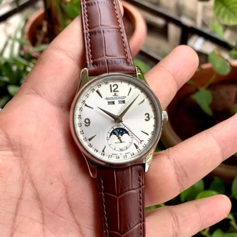 Jaegar-Le Coultre Master Control Calendar Brown Silver