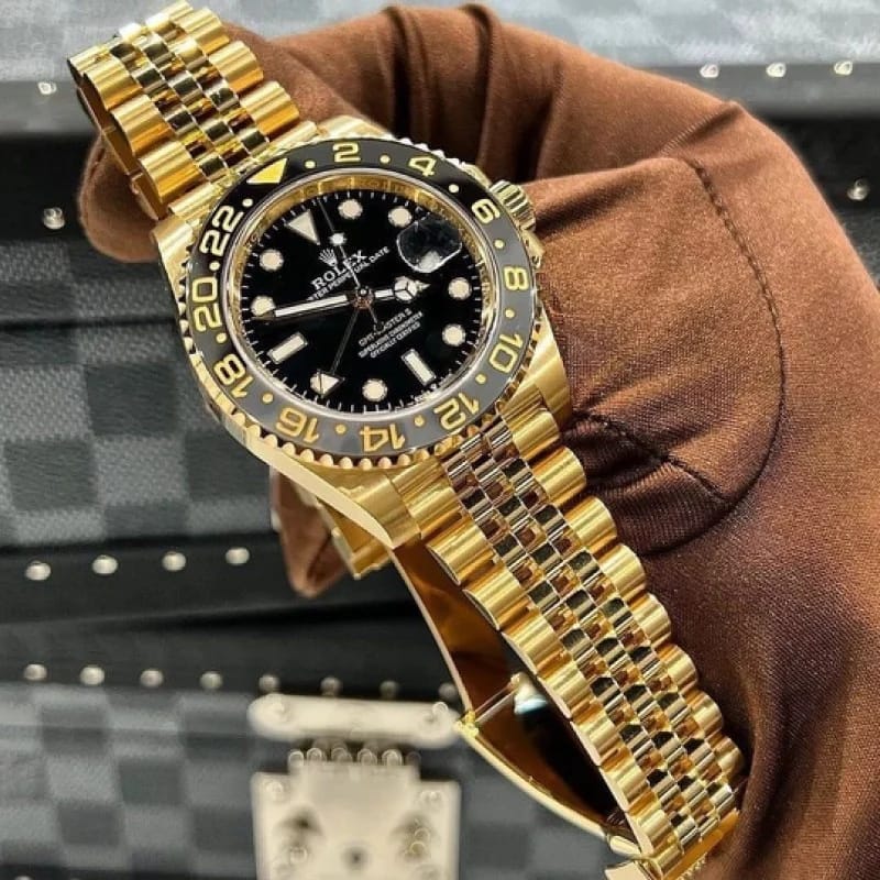 ROLLEX GMT GOLD BLACK