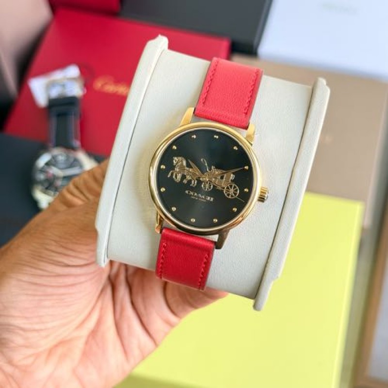 Authentic Grade Coatch Elliot Horse Carriage Quartz Watch For Her