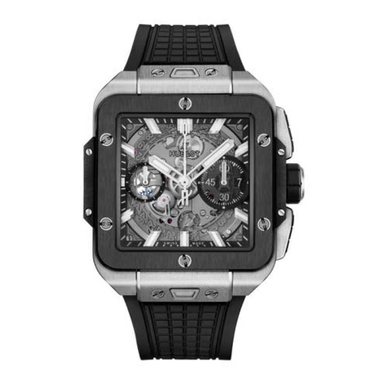 Hublot Square Bang Unico Titanium Black Silver