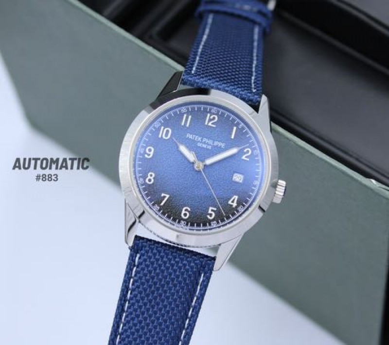 Patek Philipe Caltrava Blue Silver