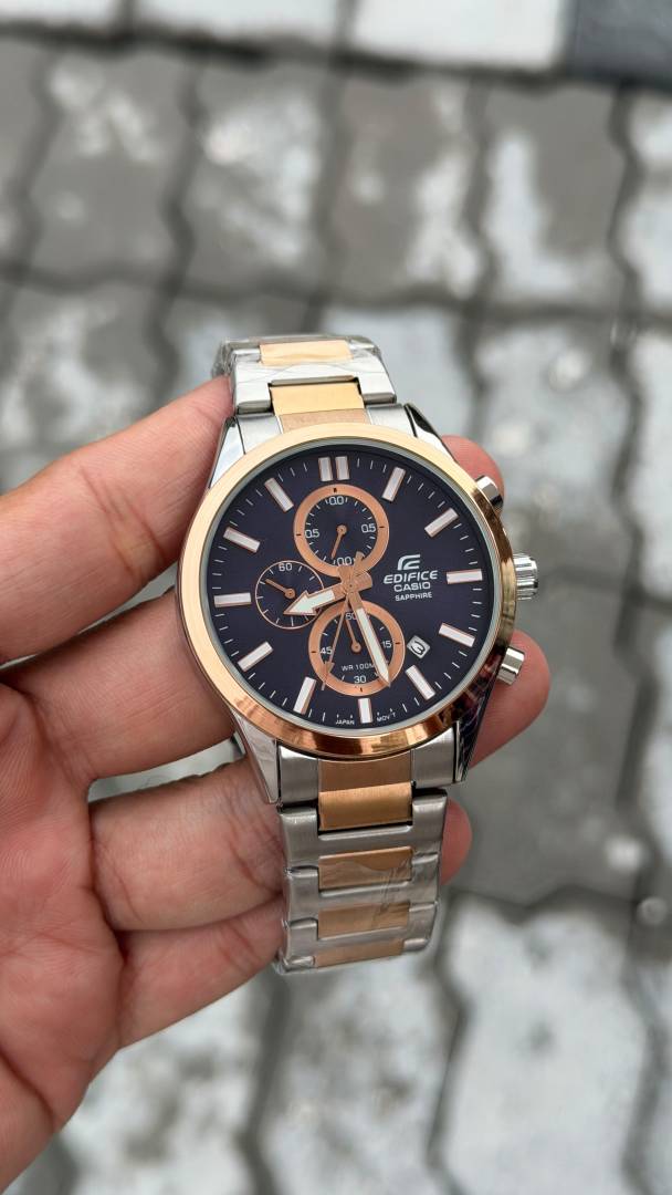 Edificc e EFb EFB-710SG series  quartz moment all working  premium stainless steel