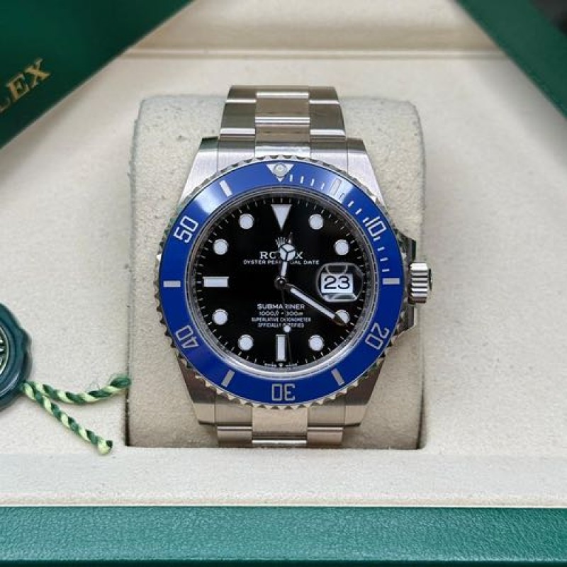 Rollex Submariner Blue Bezel Black Dial