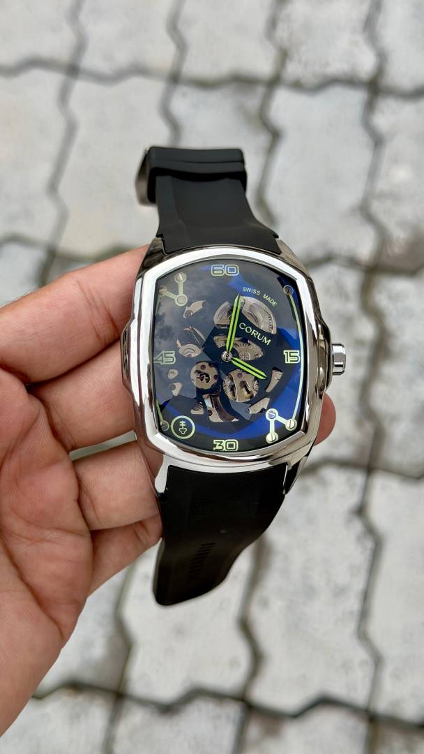 Coruu m  luxury skeleton automatic Similar to the Admirals Cup Challenge series  automatic skeleton Back opne  premium silicone  (Rabar)