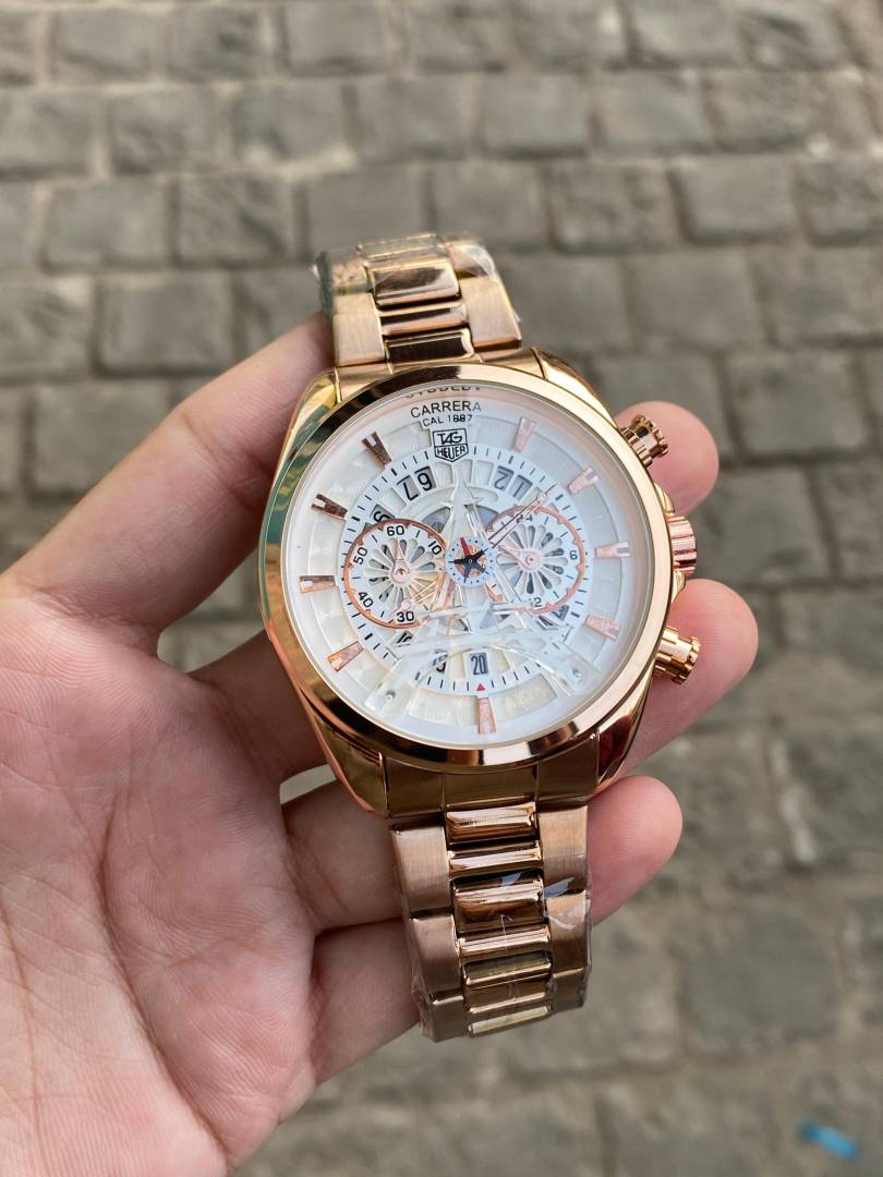 tag heuee r  Carrera Eiffel Tower Edition quarz movement chronograph all working  premium stainless steel