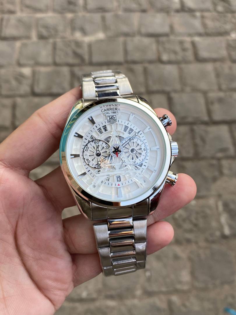 tag heuee r  Carrera Eiffel Tower Edition quarz movement chronograph all working  premium stainless steel