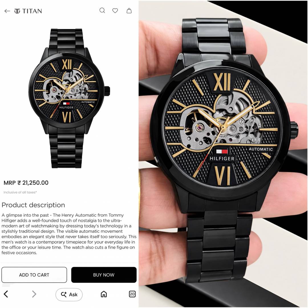 Tommy Hilfigee r Automatic Skeleton Japan