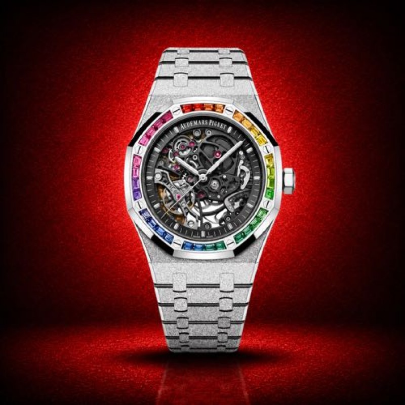 Frosted Audemar Piguet Royal Oak Double Balance Wheel Openworked
