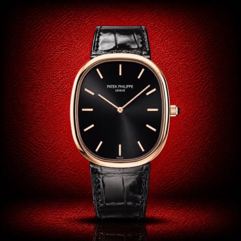 Patek Phillipe Golden Ellipse 5738 Rosegold Leather