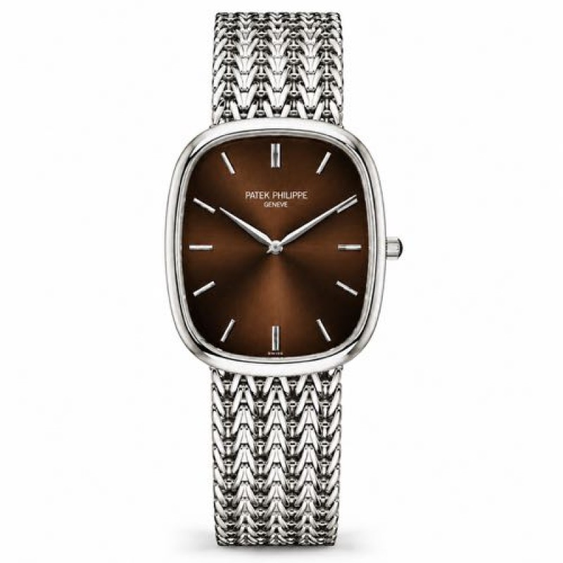 Patek Philipe Golden Ellipse Silver Brown