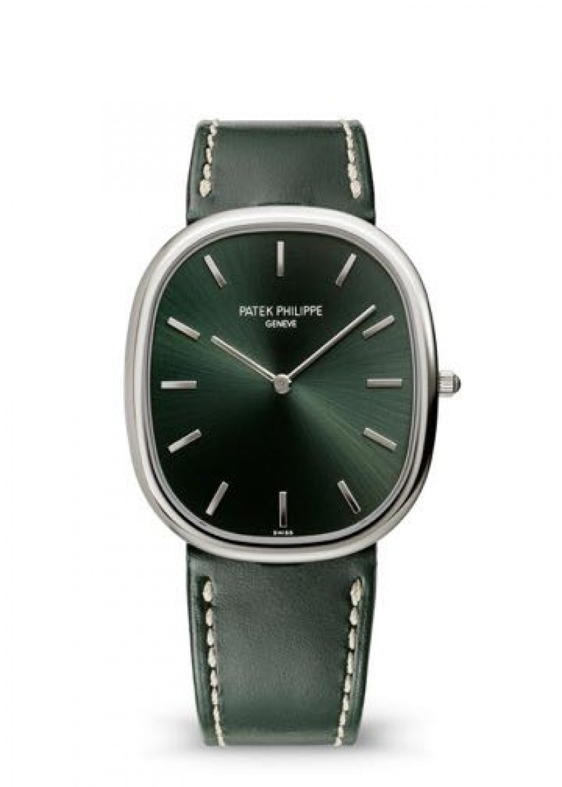 Patek Philipe Golden Ellipse Green Leather