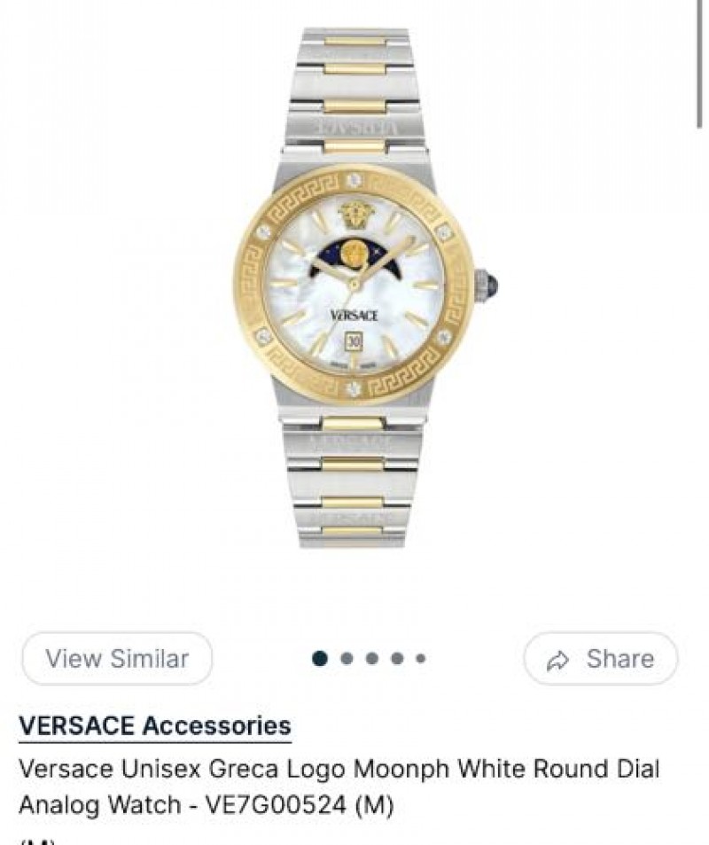 Versace Greca Logo Moonphase Unisex Authentic Store Quality