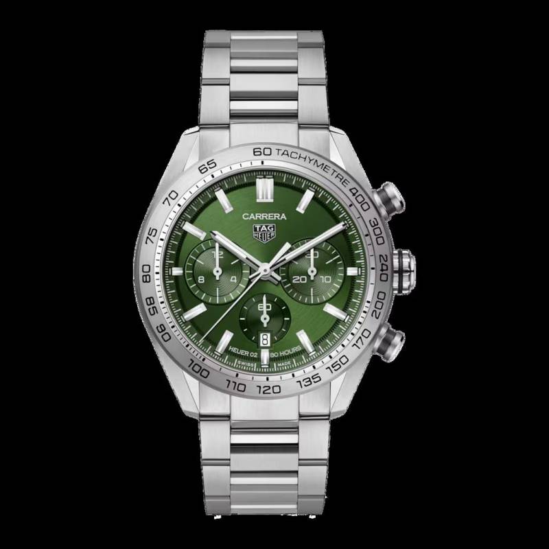 Tag g heuuerCarrera Sport Chronograph 44mm silver green
