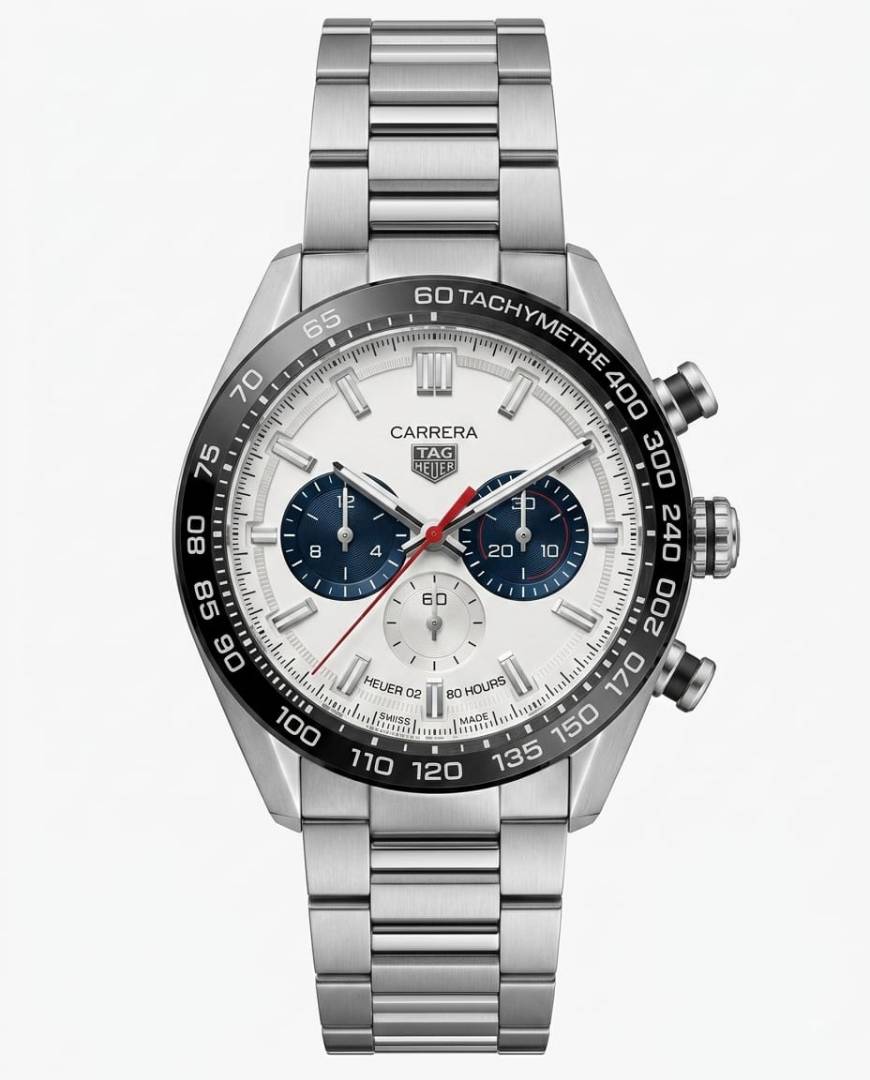 Tag g heuuerCarrera Sport Chronograph 44mm silver white