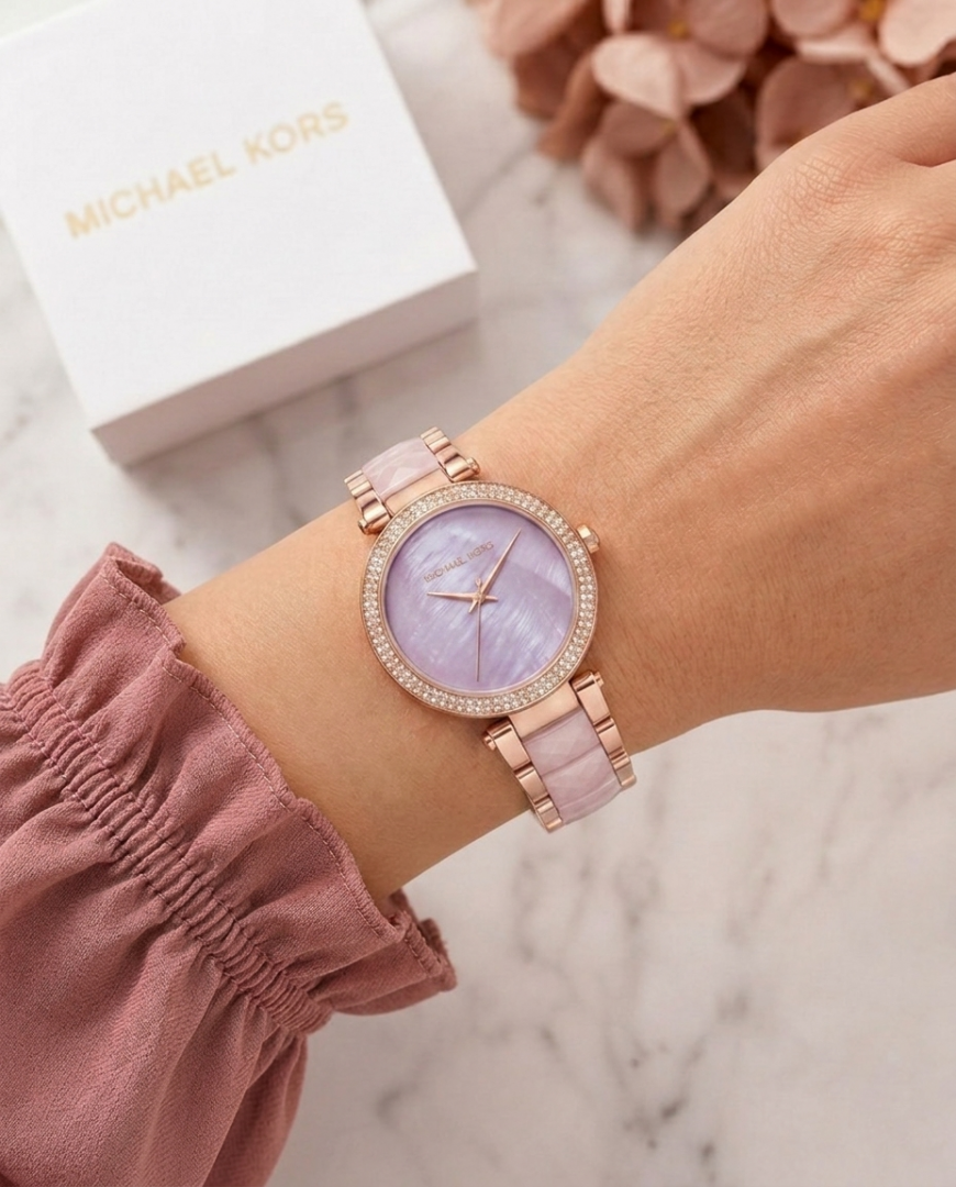 Michael l Kors  Parker Pave Pink