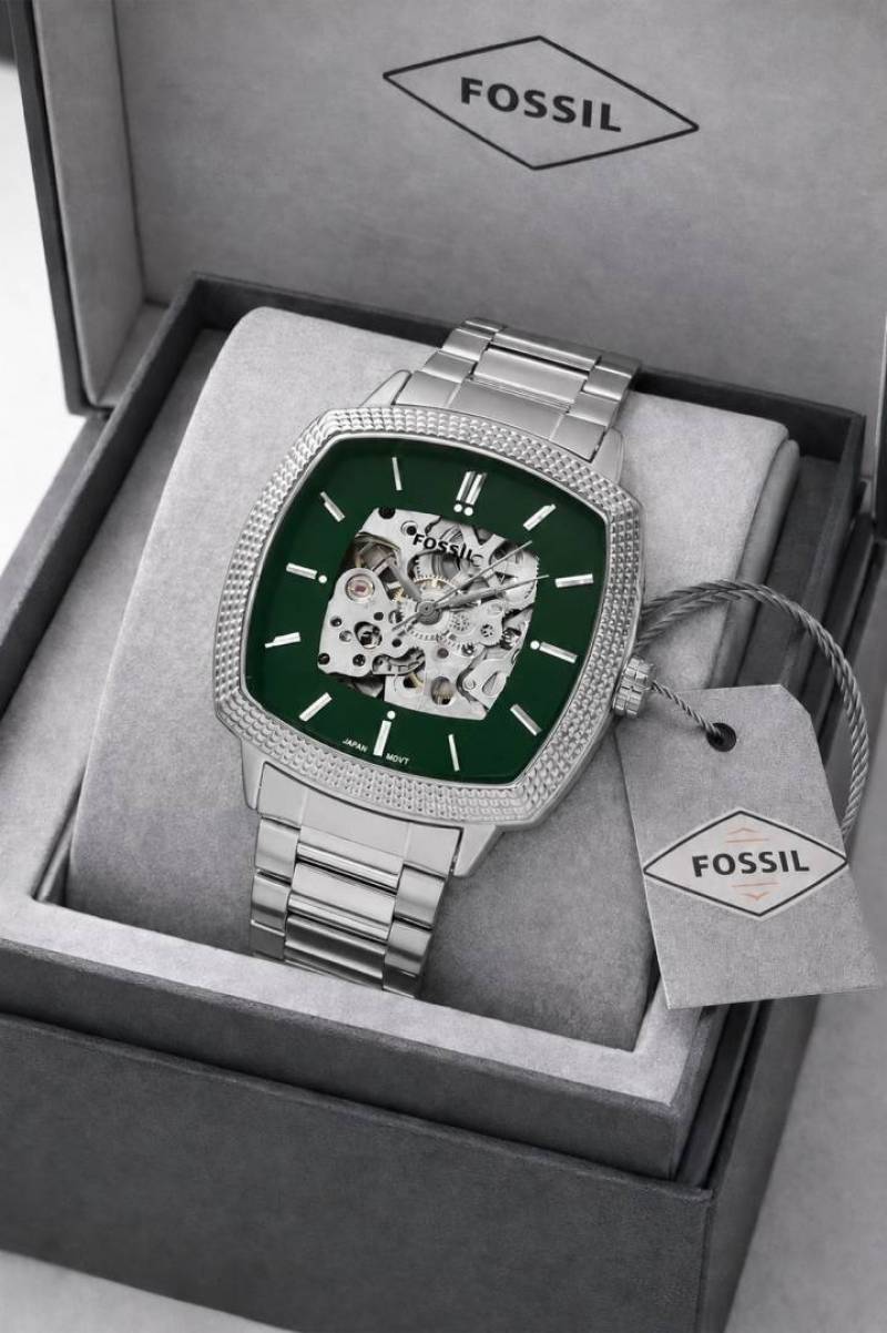 Fossii l x Nick Jonas Machine Luxe silver green
