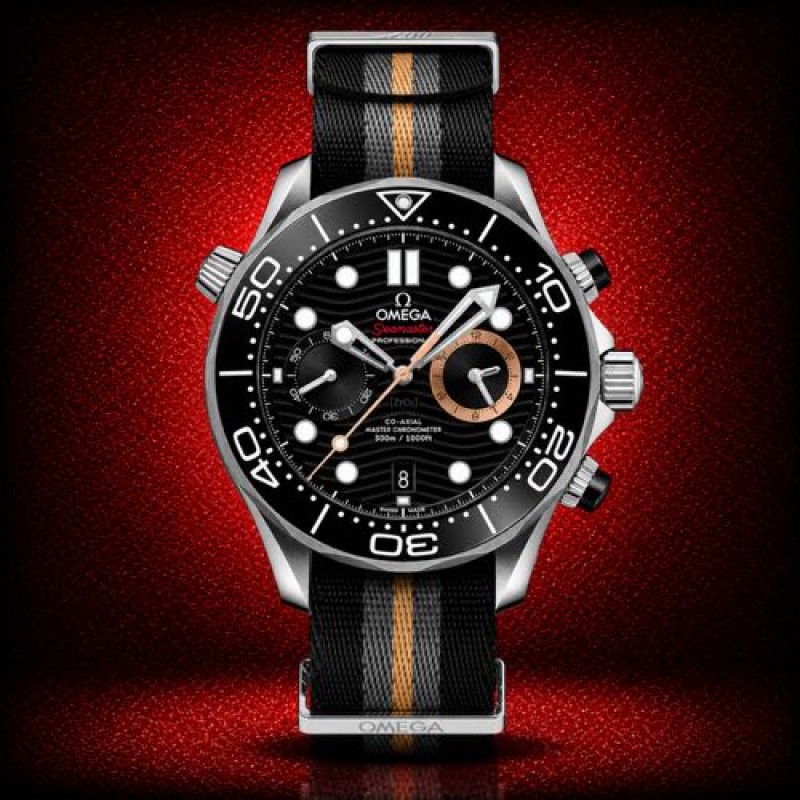 Quartz 2026 Omegha Seamaster Diver 300M Steel On Nato Strap