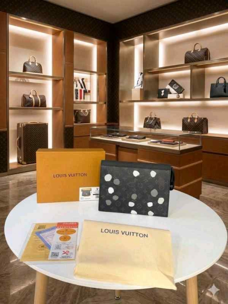Louiis vuitton mens toiletry messenger pouch with OGBOX DUSTCOVER CARD
