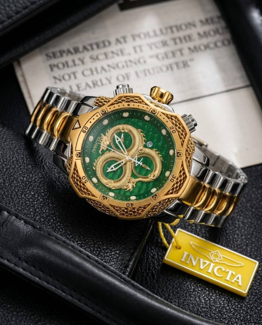 Invicta Dragon Venom 2Ton-Gold-Green