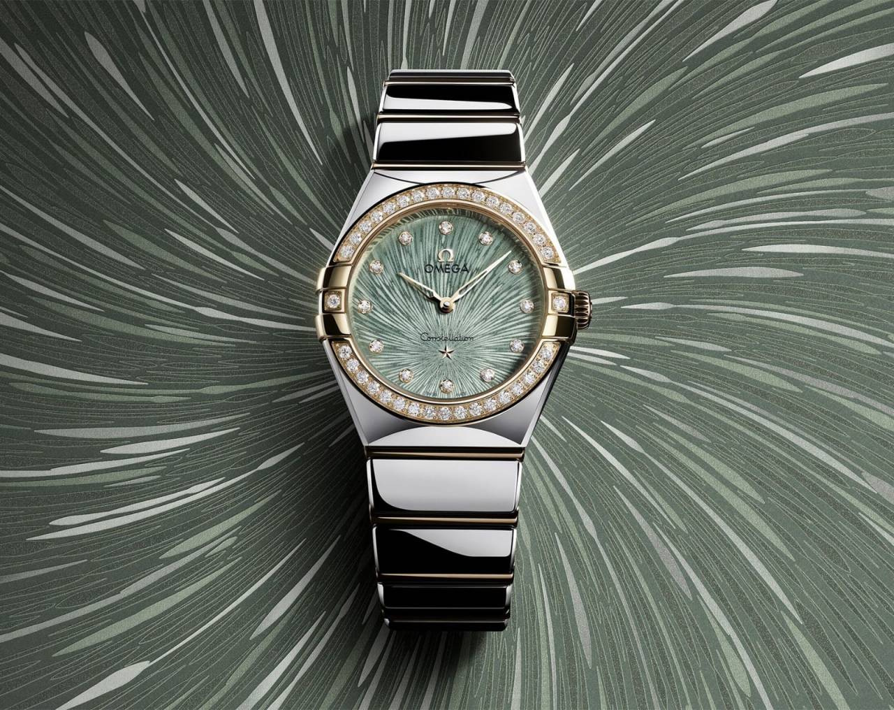 Omeg ga Constellation Quartz luxury watch.
