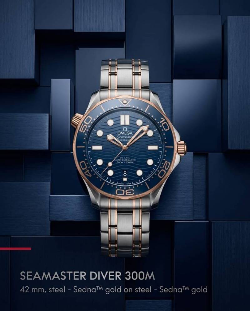 Omegg a Seamaster Diver 300M Automatic 2Ton-Copper-Blue