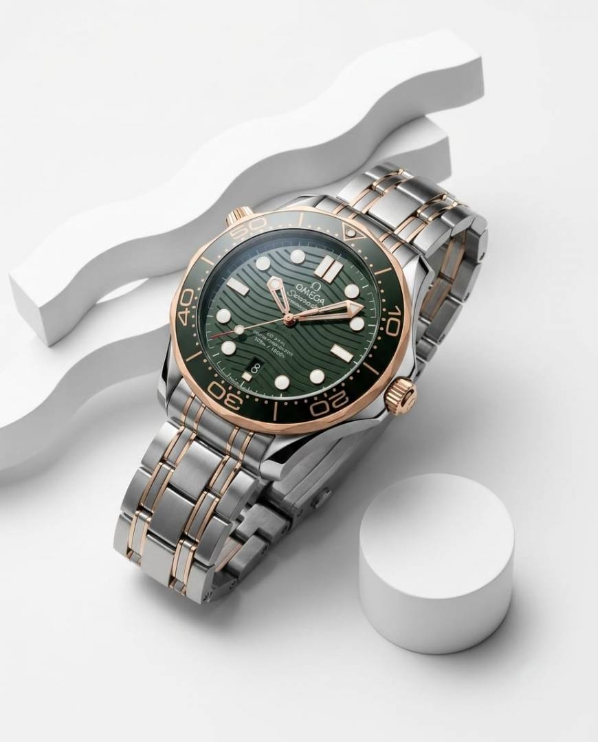 Omegg a Seamaster Diver 300M Automatic 2Ton-Copper-green