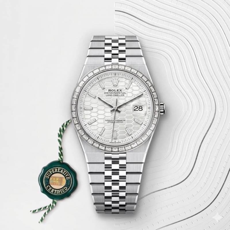Rolee xOyster Perpetual Land Dweller Diamond Bazel