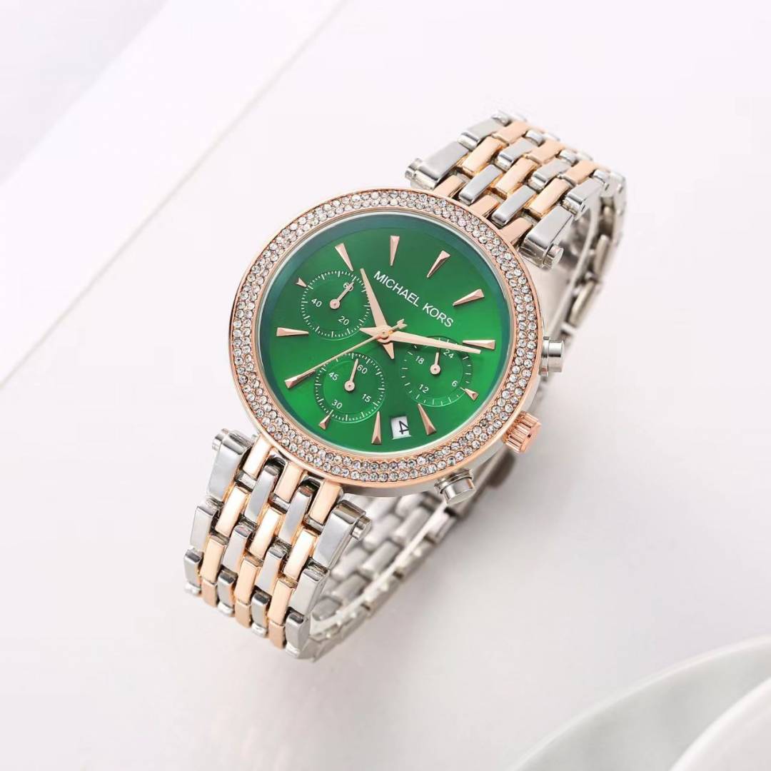 Michael l Kors Darci Chronograph 2Ton-Copper-Green