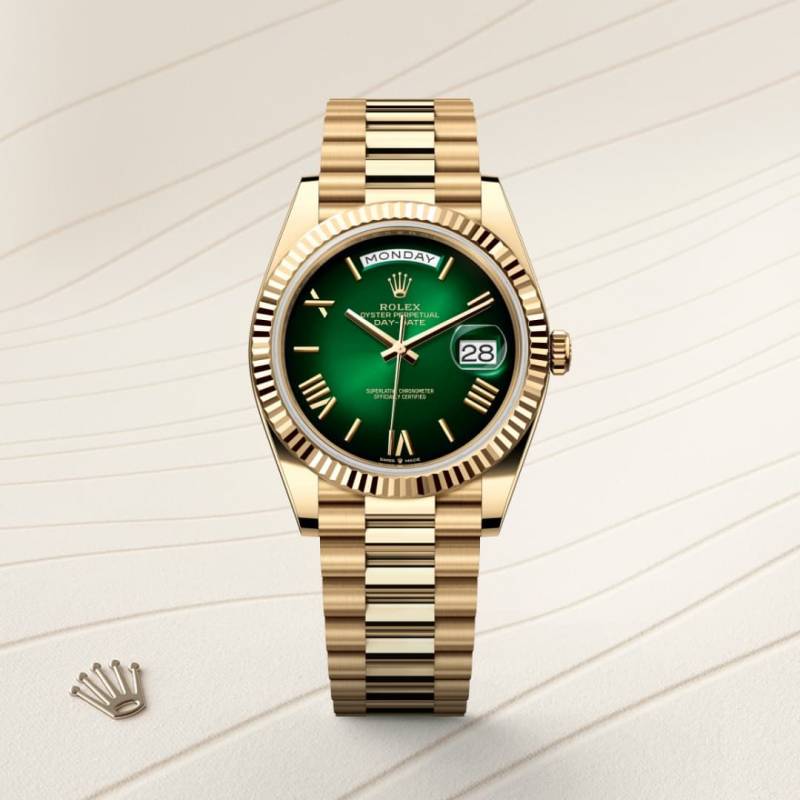 ROLEEX Day Date 41 GOLD GREEN