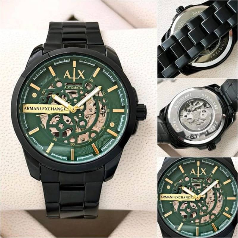 Armaan i Exchange Ax2418 Hampton Automatic full black and green