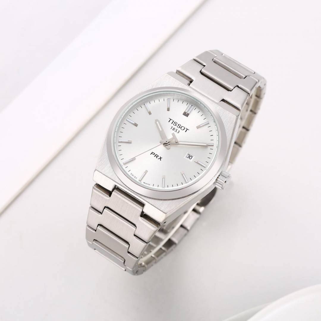 Tissoo t 1853 Prx Silver White Plain