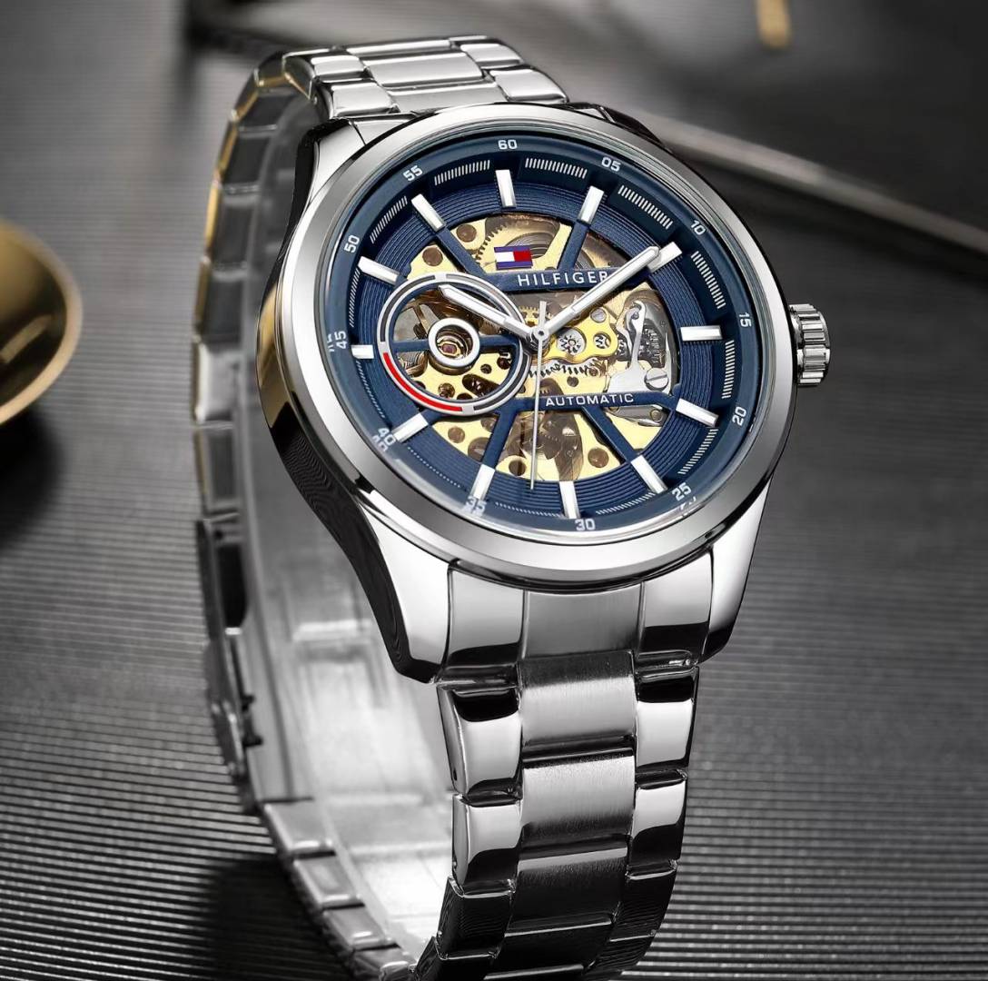 Tommmy Hilfige r Automatic Silver-Blue