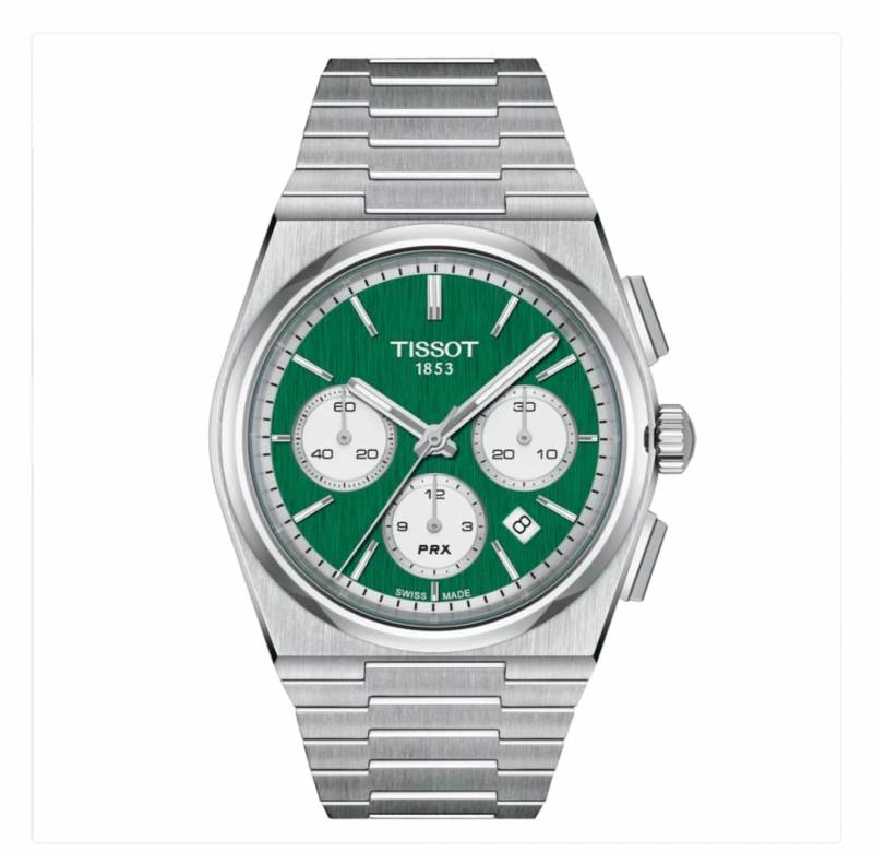 Tissort Prx 1853 Chronograph Silver Green