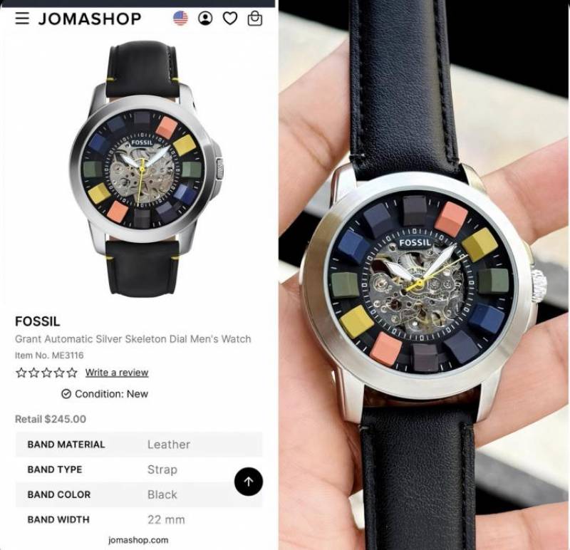 Fossi Grant Skeleton Multicolor Automatic