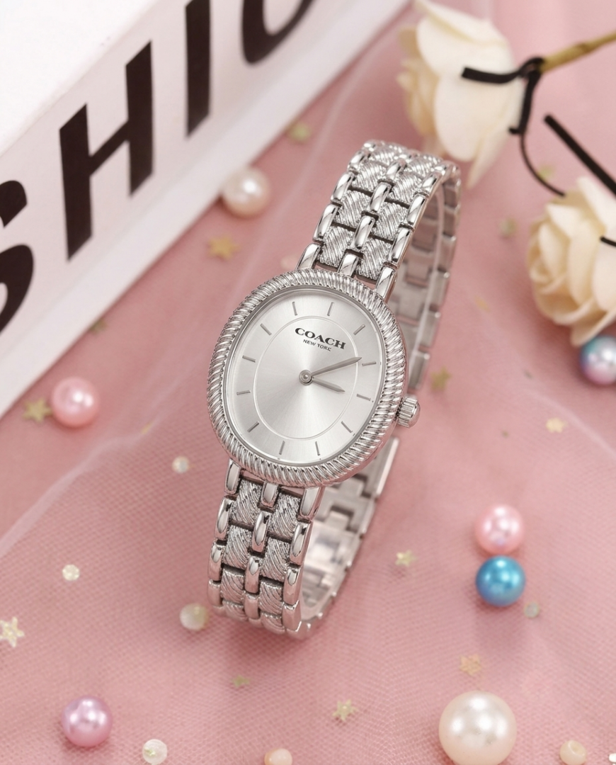 Coacc h Harlow Silver White