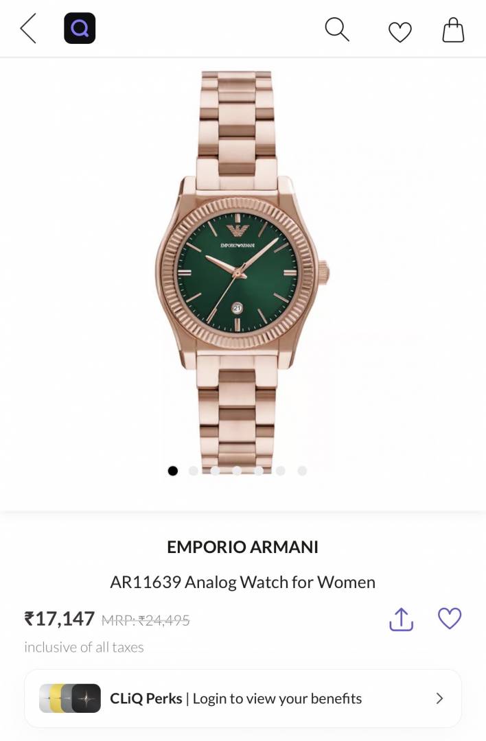 Emporio Armaani AR11639 women watch ( Steel Quality Japan Body )