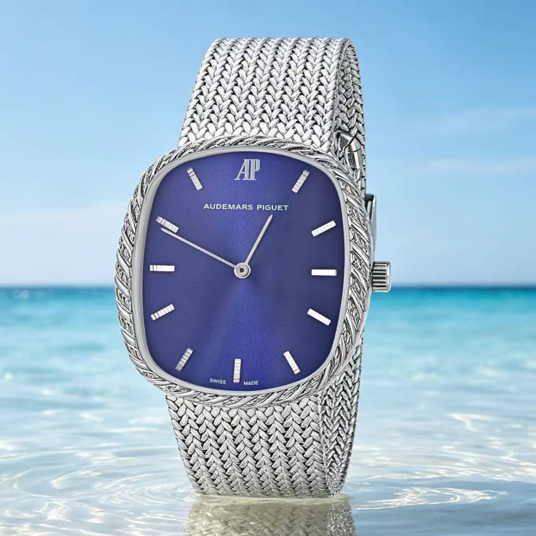 Audemarr s piguet silver blue