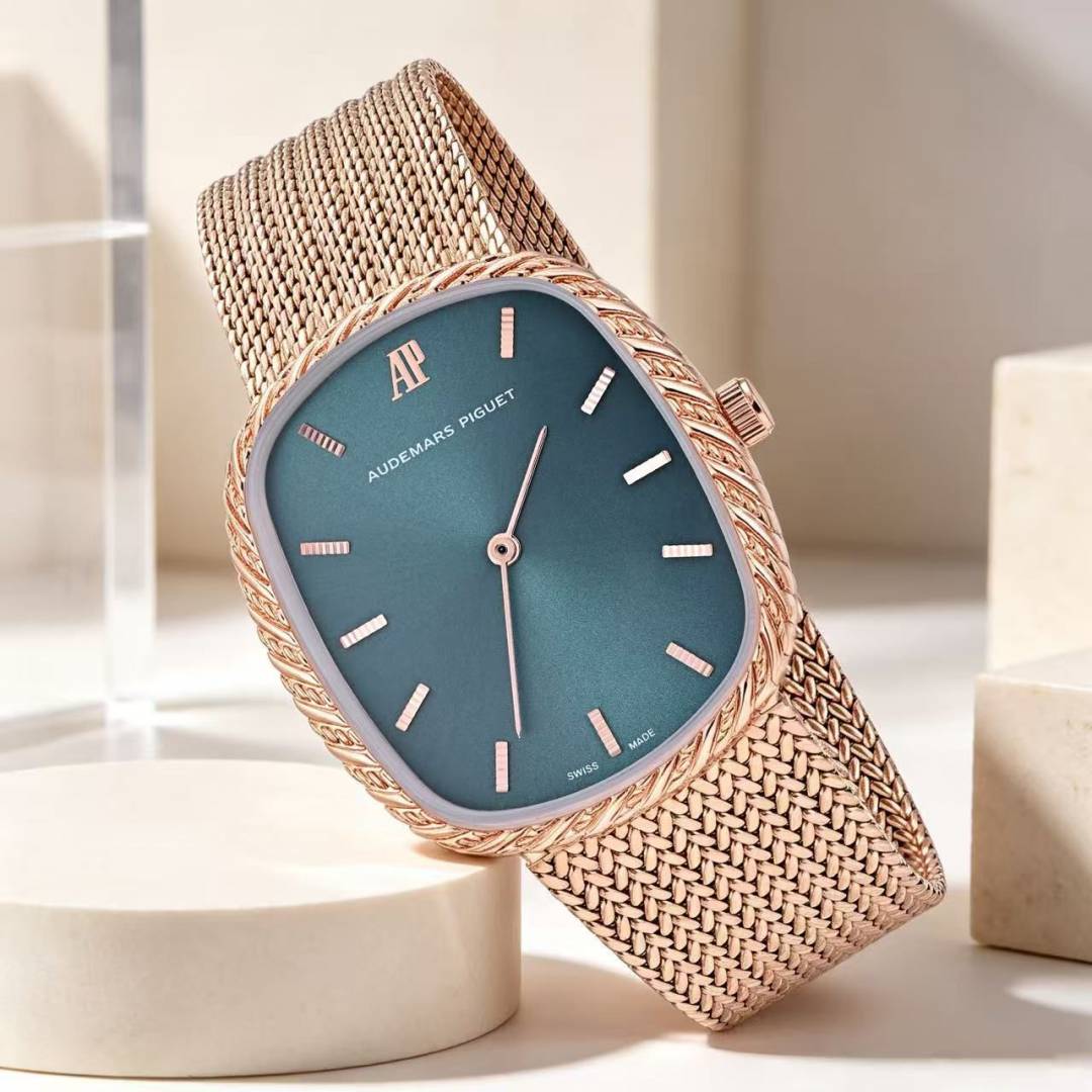 Audemarr s piguet rose gold rose green