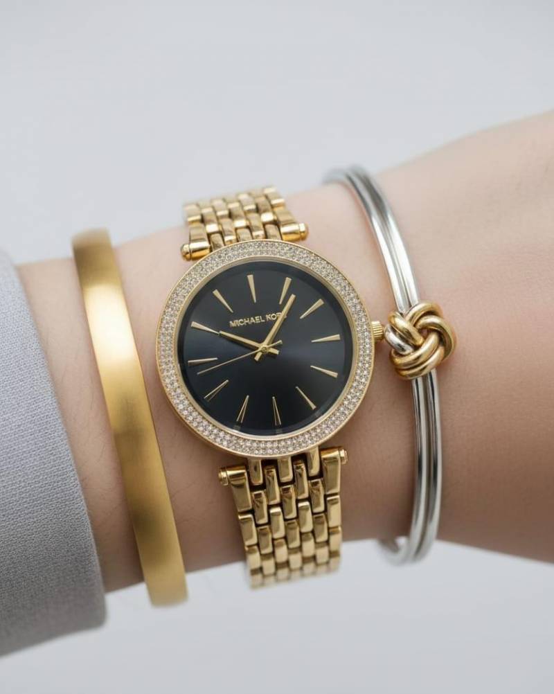 Michael l Kors Darci Gold-Black
