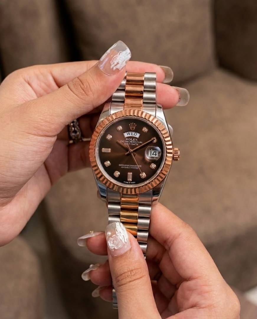 Rolee x Oyster Perpetual Day Date Diamond 2Ton Copper - Brown