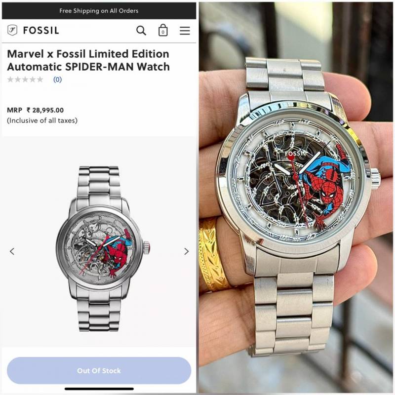 Marvel x fossi il  imited Edition Automatic Spider Man