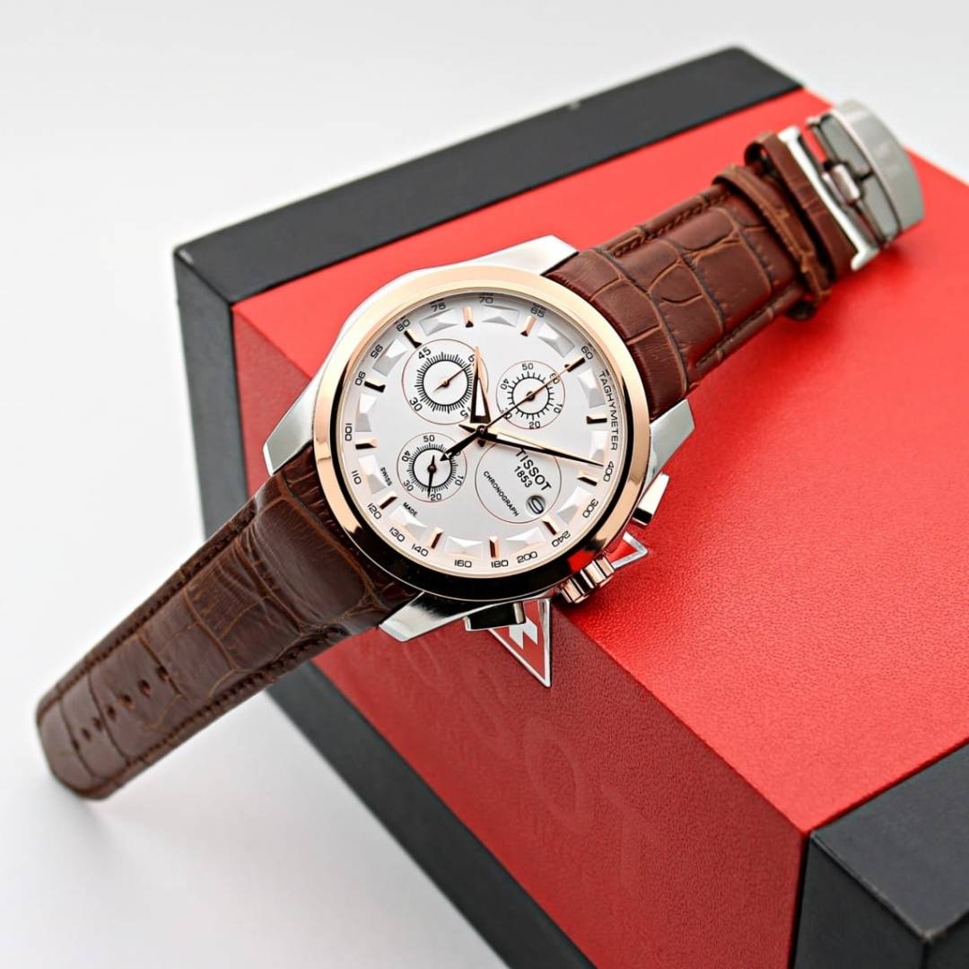 Tissoo t 1853 Couturier Brown-Copper-White